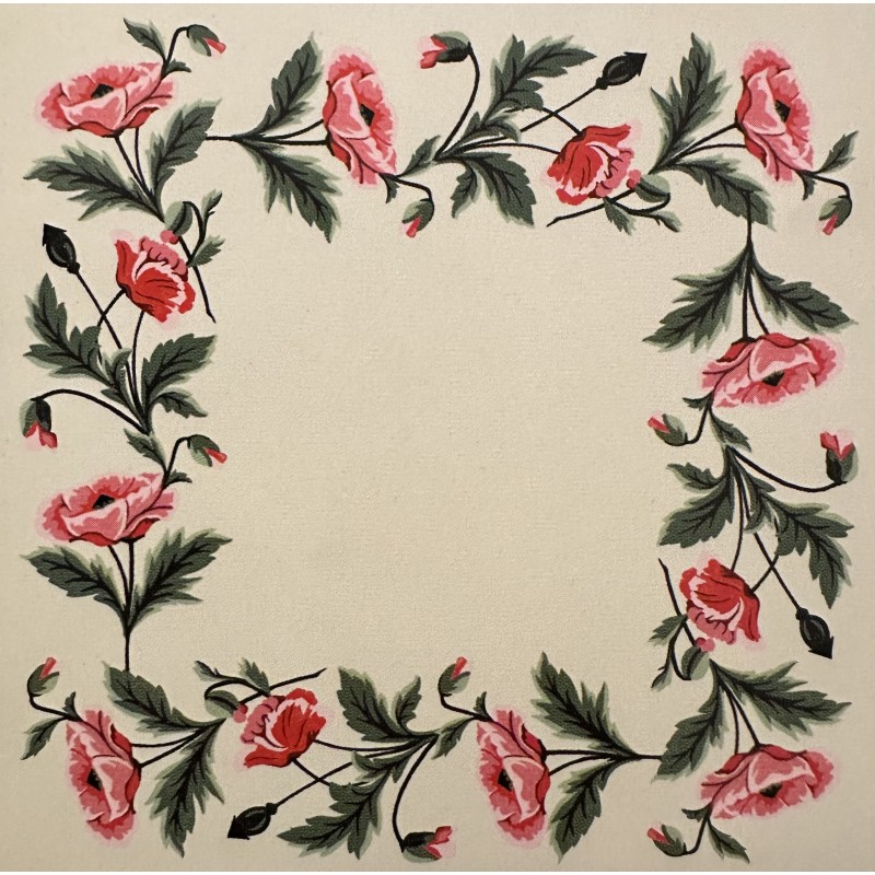 SQUARE PRINTED EMBROIDERY 03.26