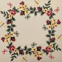 SQUARE PRINTED EMBROIDERY 03.29