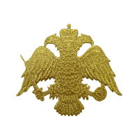 EMBROIDERED TWO-HEADED EAGLE MOTIF