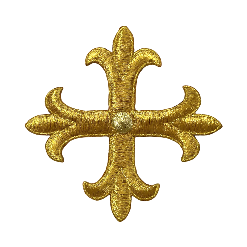EMBROIDERED CROSS MOTIF