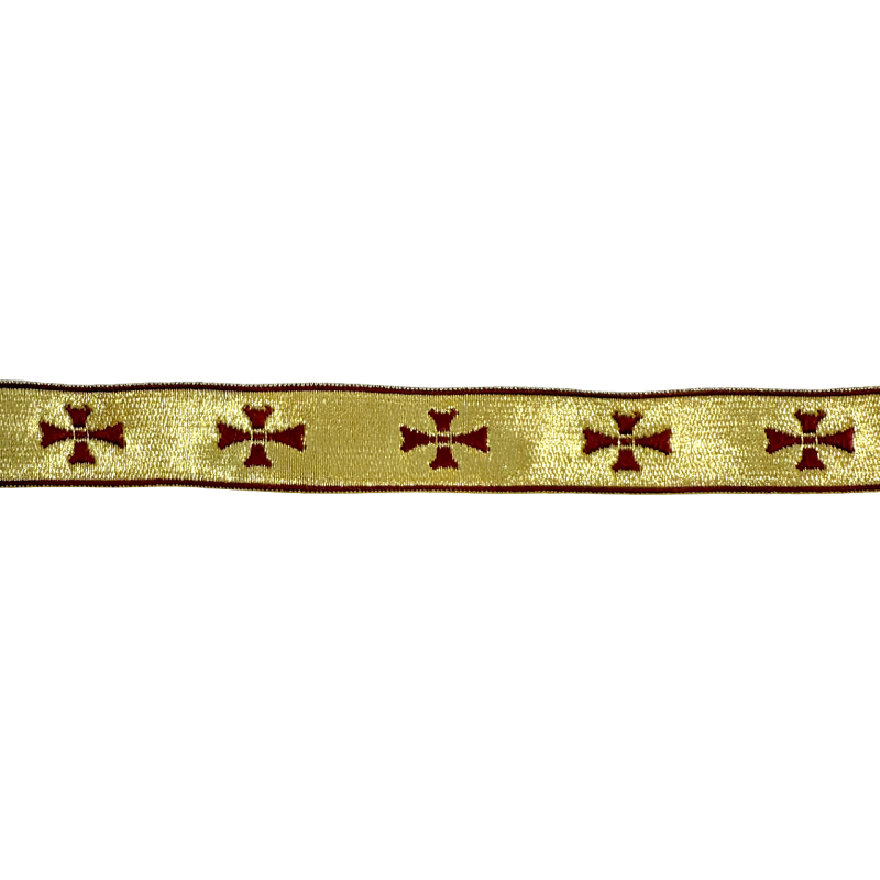 ΕΚΚΛΗΣΙΑΣΤΙΚΗ ΤΡΕΣΣΑ Χρυση με Σταυρο στενη