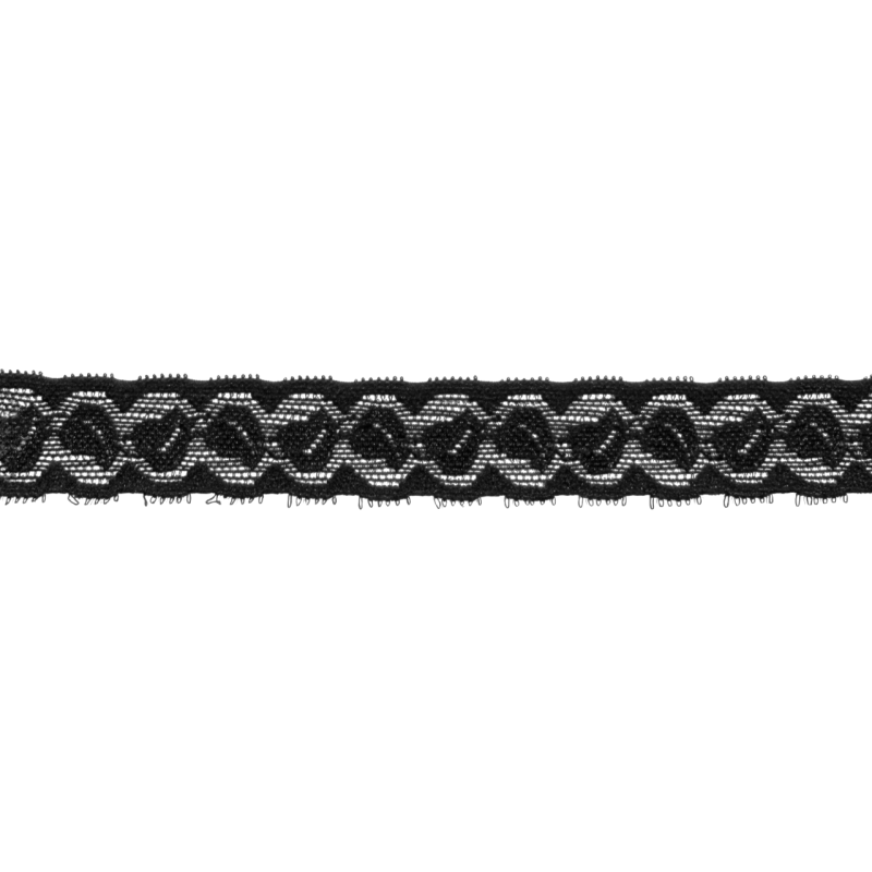 ELASTIC TRICOT LACE  20 mm leafs