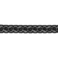 ELASTIC TRICOT LACE  20 mm leafs