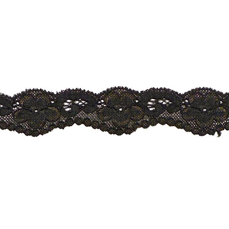 ELASTIC TRICOT LACE  30 mm with gold