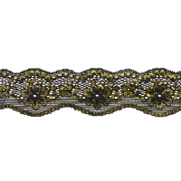 ELASTIC TRICOT LACE  45 mm gold