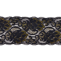 ELASTIC TRICOT LACE  70 mm gold