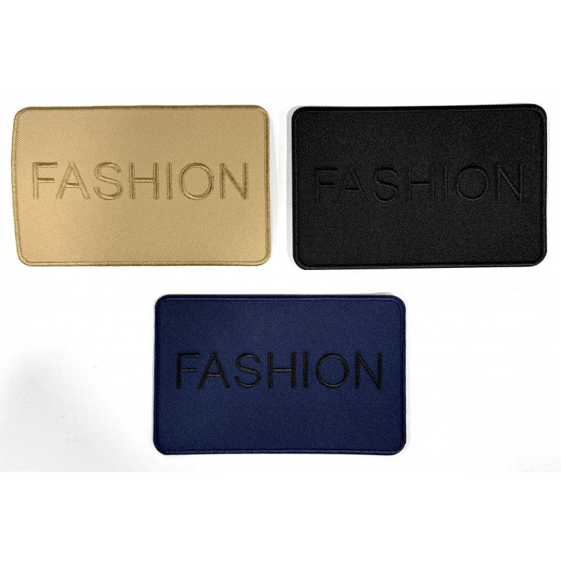 IRON ON PATCH RECTANGLE XL "FASHION"