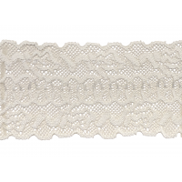 ELASTIC TRICOT LACE  70 mm ecru