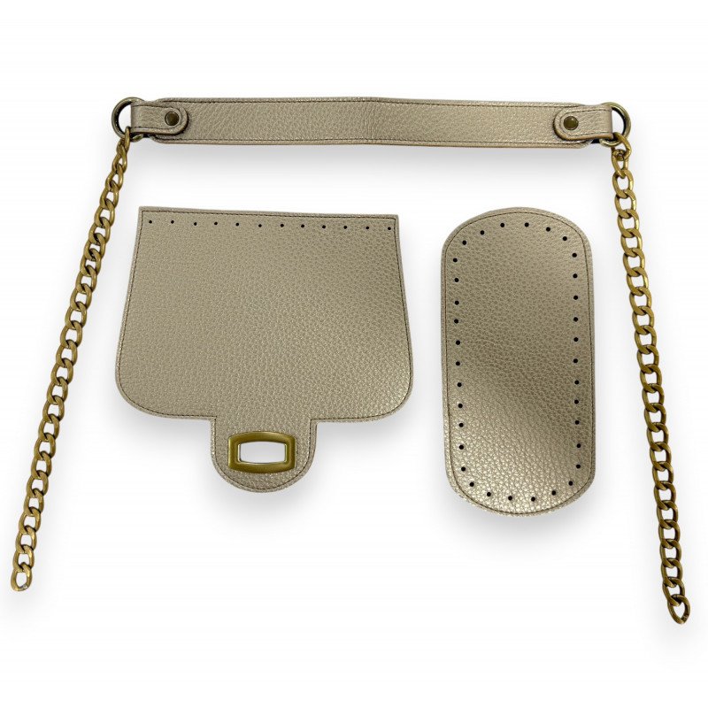 SHOULDER BAG SET (LID - CHAIN HANDLE - BOTTOM)
