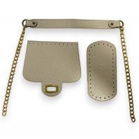 SHOULDER BAG SET (LID - CHAIN HANDLE - BOTTOM)