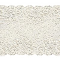 ELASTIC TRICOT LACE  120 mm ecru