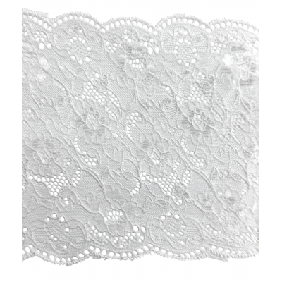 ELASTIC TRICOT LACE  150 mm ecru