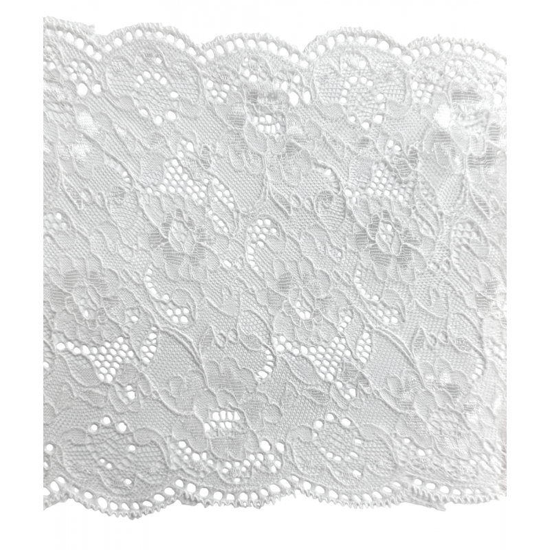 ELASTIC TRICOT LACE  150 mm ecru