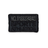 IRON ON PATCH RECTANGLE MEDIUM "Sports Athletics"