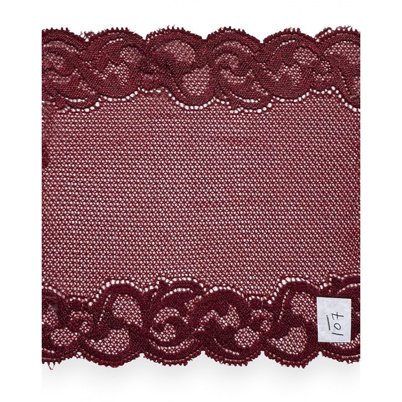 ELASTIC TRICOT LACE  160 mm bordeaux