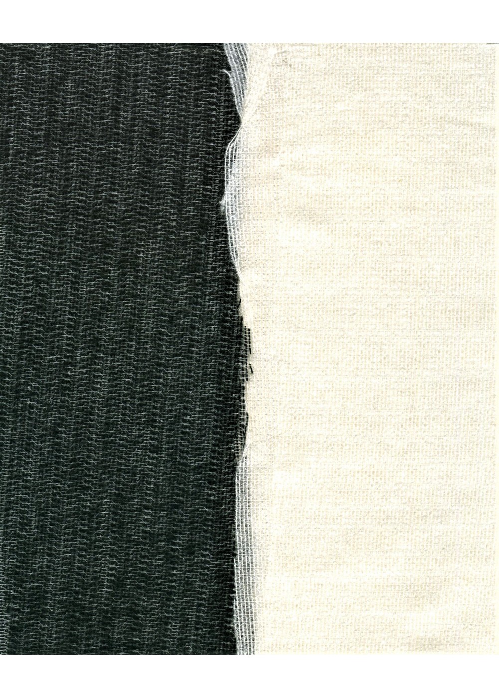 THERMO ADHESIVE TEXTILE 150 cm WHITE - BLACK