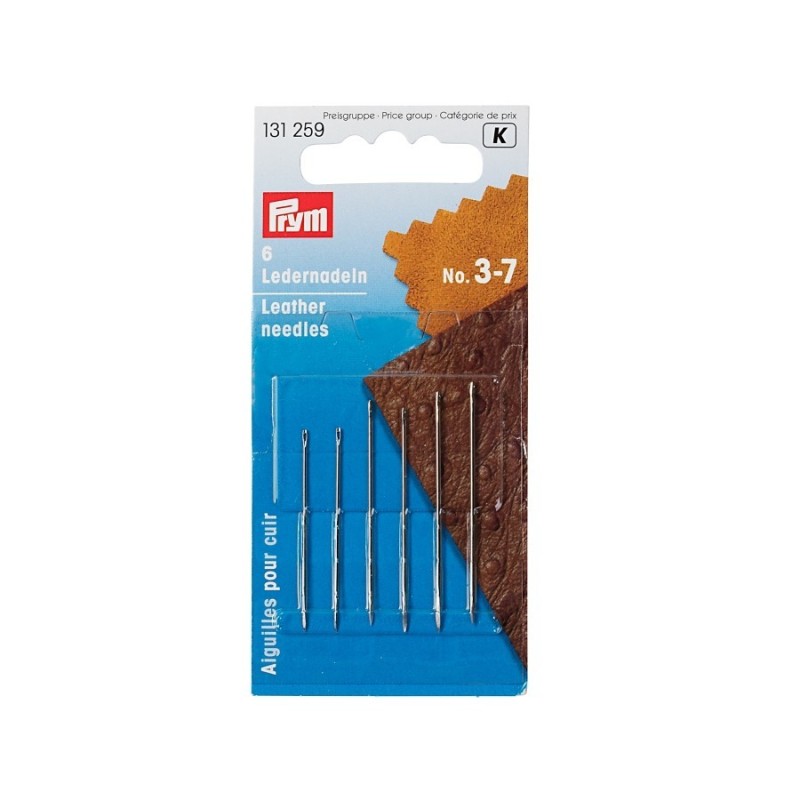 LEATHER NEEDLES , No 3-7 , ASSORTED