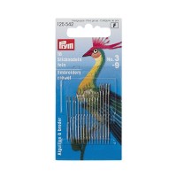 CREWEL NEEDLES , No 3-9 , ASSORTED PRYM 125542