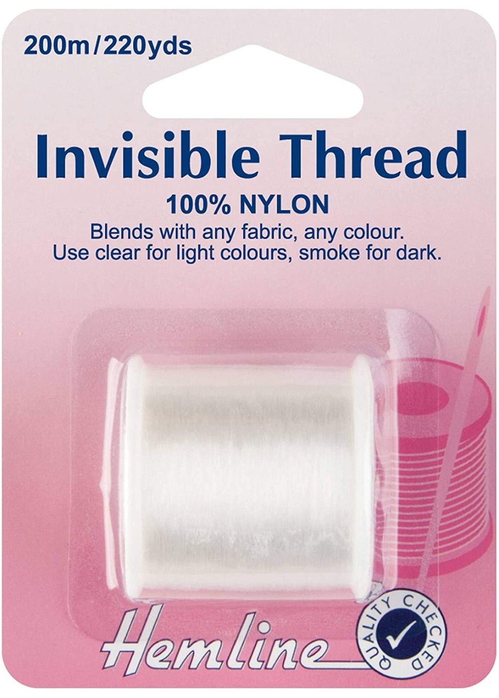 Invisible Thread 100% Nylon 200mtrs Clear