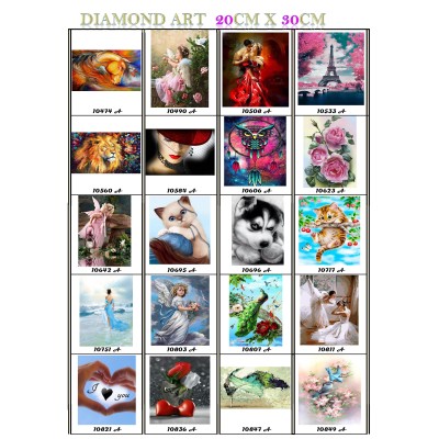 DIAMOND ART MOSAIC 20 x 30 cm
