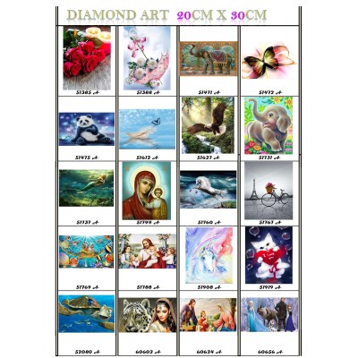 DIAMOND ART MOSAIC 20 x 30 cm