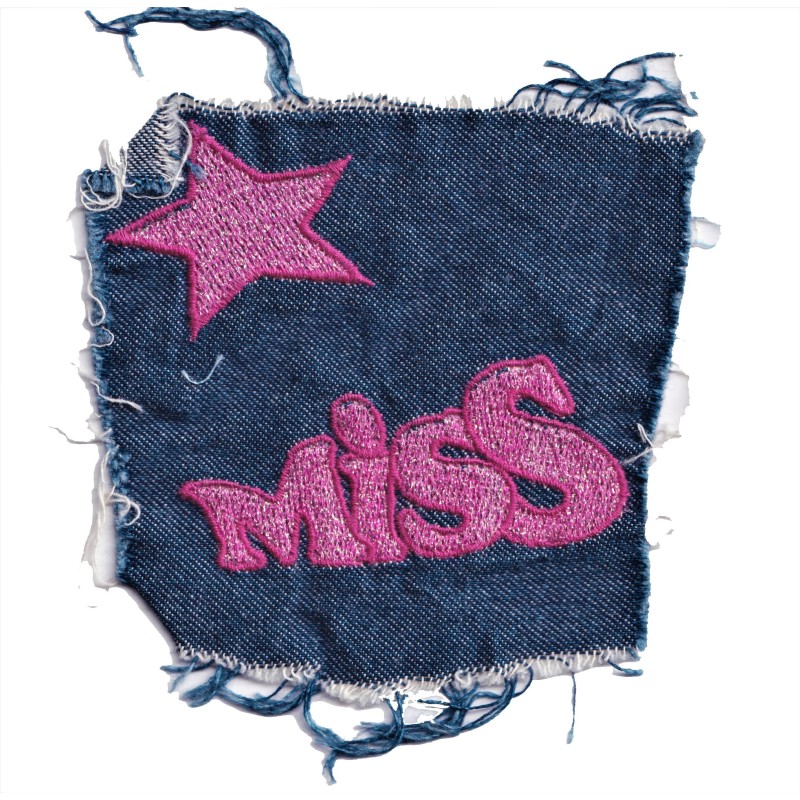 ΣΗΜΑ ΡΑΦΤΟ "MISS" - 10 x 10 cm