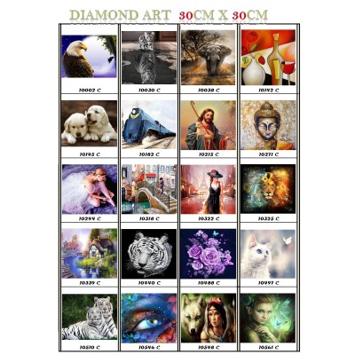 DIAMOND ART MOSAIC  30 x 30 cm
