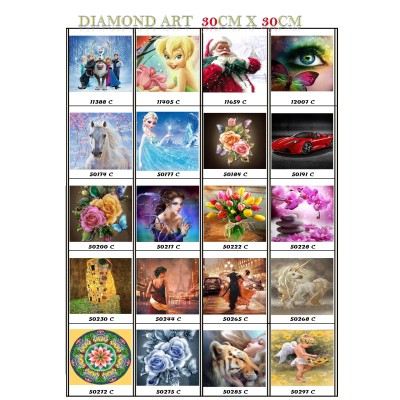 DIAMOND ART MOSAIC  30 x 30 cm