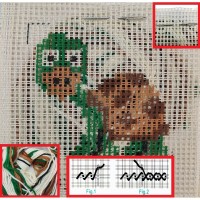 ΚΕΝΤΗΜΑ ΚΑΡΔΑΚΙ ΚΙΤ ART.06  14 x 14 cm GOBELIN