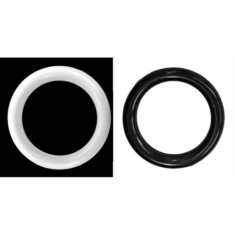 ΚΡΙΚΟΣ ΚΟΥΡΤΙΝΑΣ - 51 mm - ΠΛΑΣΤΙΚΟΣ - ΛΕΥΚΟ , ΜΑΥΡΟ