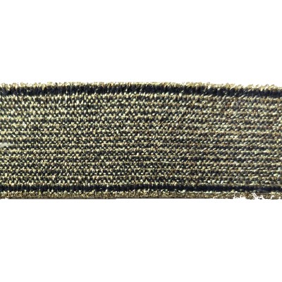 ELASTIC METALLIC TAPE 25 mm - SILVER, GOLD