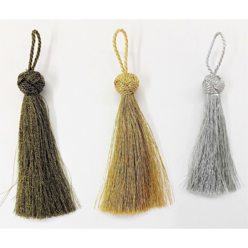 METALLIC TASSEL ( walnut knot ) 7-9 cm