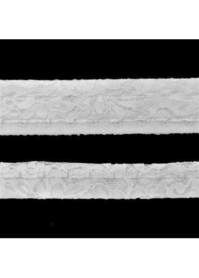 HOOK and EYE TAPE LACE -TRIM ,2 ROW (SET)