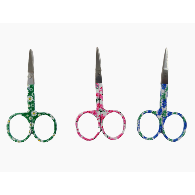 EMBROIDERY COLORFUL SCISSOR FLOWER