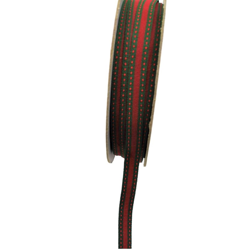 CHRISTMAS CART RIBBONS - RED GREEN