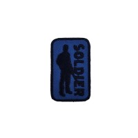 IRON ON PATCH RECTANGLE SMALL "SOLDIER"