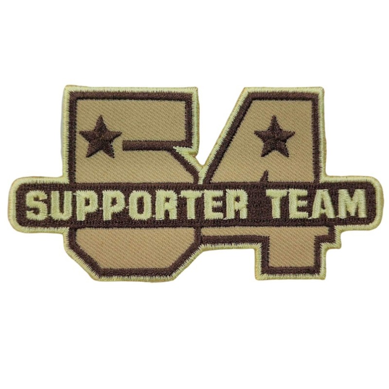 IRON ON PATCH SQUARE BIG "SUPPORT TEAM"
