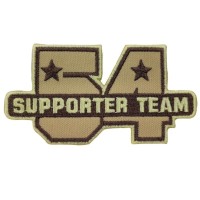 IRON ON PATCH SQUARE BIG "SUPPORT TEAM"
