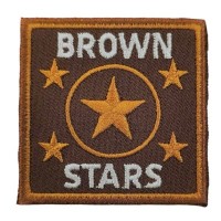 ΘΕΡΜΟΚΟΛΛΗΤΙΚΟ ΣΗΜΑ ΜΕΓΑΛΟ "BROWN STAR"