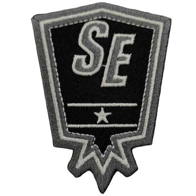 IRON ON PATCH SQUARE BIG "SE"
