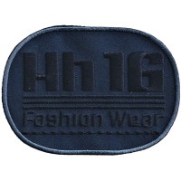 IRON ON PATCH RECTANGLE XL "Hh 16 FASHION WEAR"