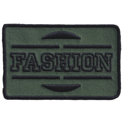 IRON ON PATCH SQUARE XL "FASHION" olive