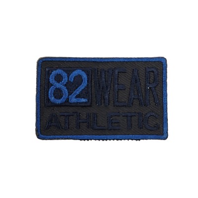 IRON ON PATCH RECTANGLE BIG  "82 WEAR ATHLETIC"