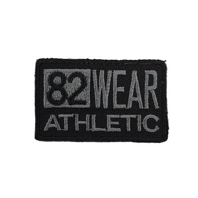 ΘΕΡΜΟΚΟΛΛΗΤΙΚΟ ΣΗΜΑ ΜΕΓΑΛΟ  "82 WEAR ATHLETIC" ΜΑΥΡΟ
