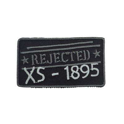 IRON ON PATCH RECTANGLE BIG "REJECT XS-1895"
