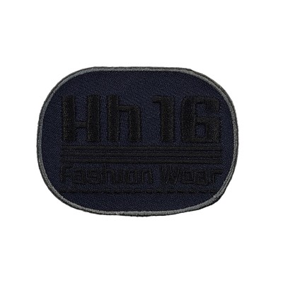 IRON ON PATCH RECTANGLE BIG OVAL "Hh-16"