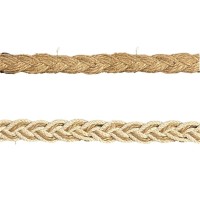 COTTON BURLAP PLAIT TRIMMINGS  1.3 cm