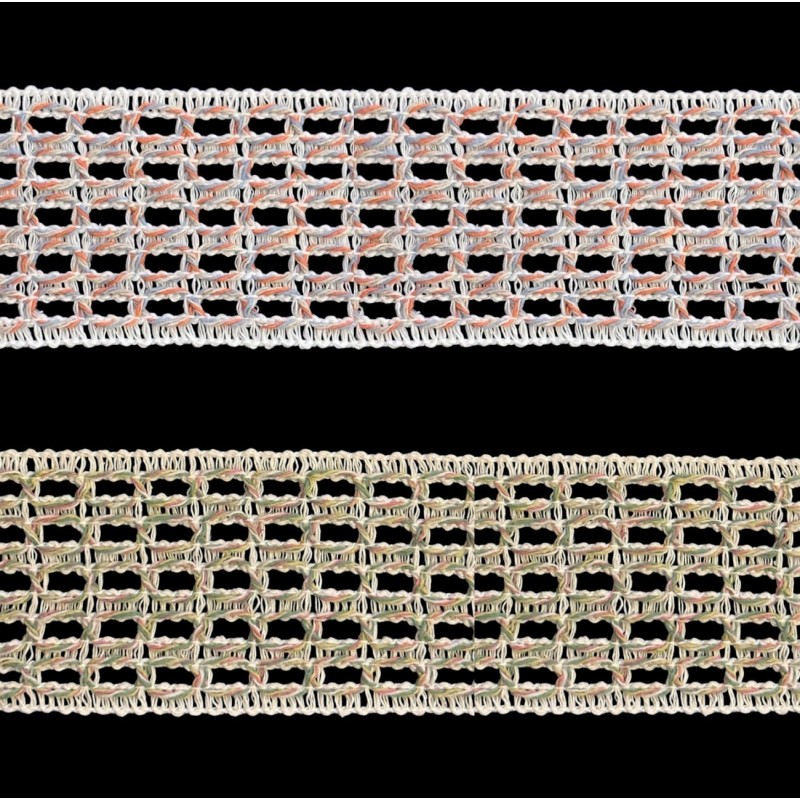COTTON MULTI ACRYLIC TRIMMINGS  5.5 cm