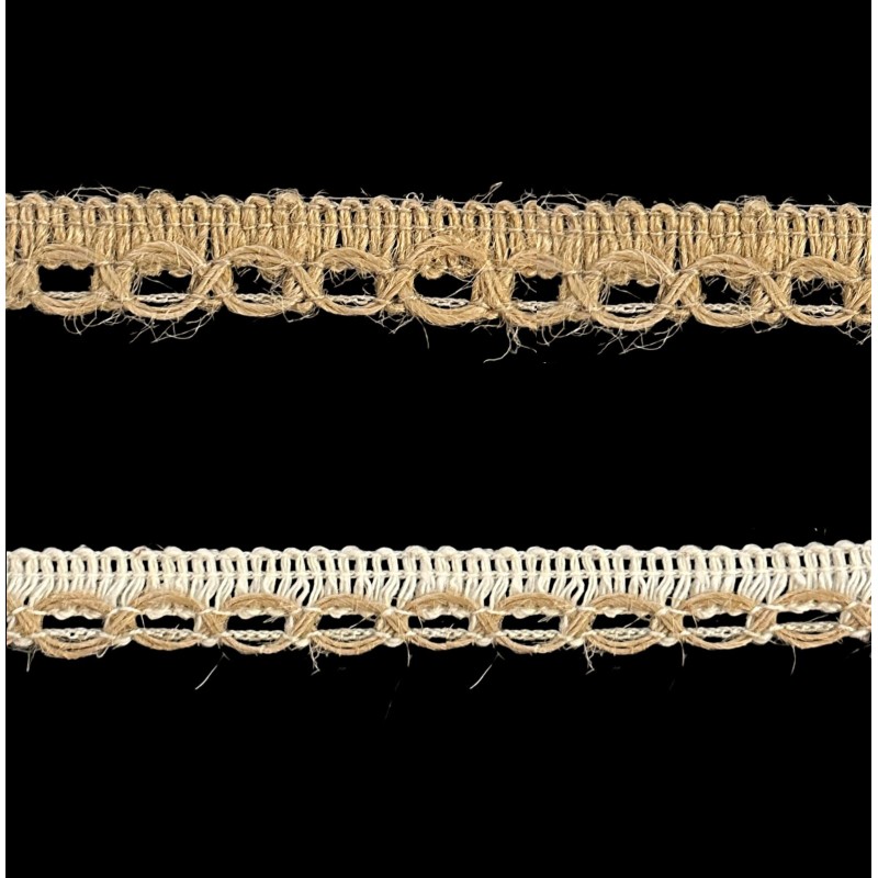 COTTON BURLAP PLAIT TRIMMINGS  1.5 cm
