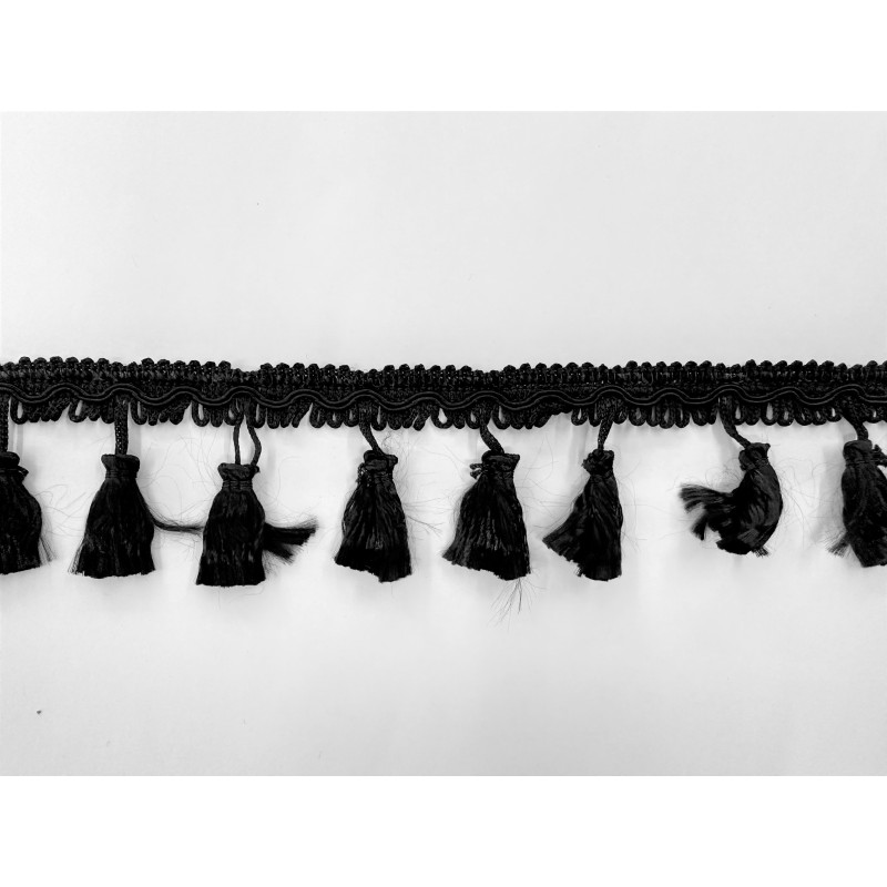 RAYON TRIMMING WITH TUFT